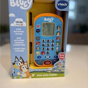 VTech Bluey Ring Ring Phone - Blue and Orange